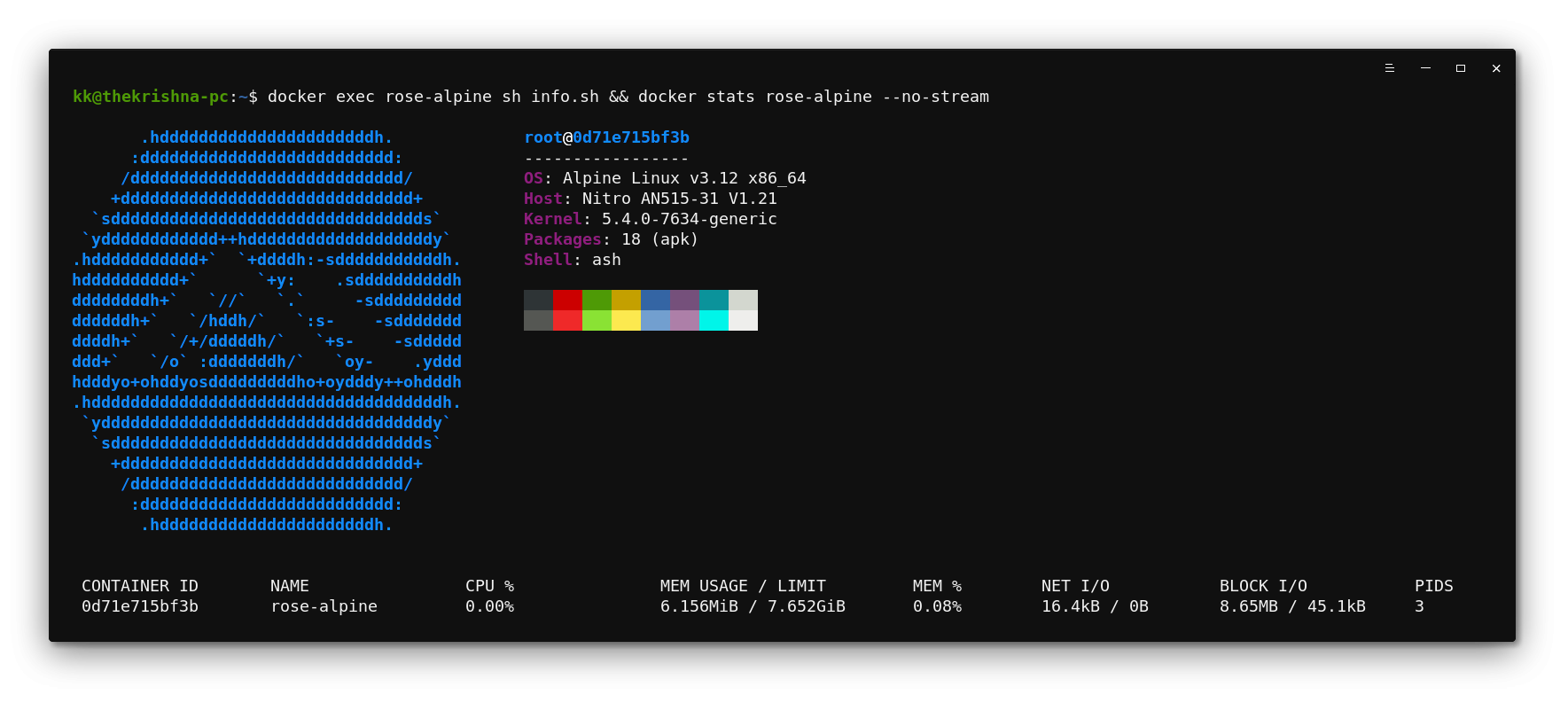 Alpine Image Information