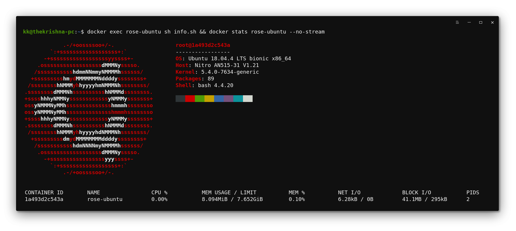 Ubuntu Image Information